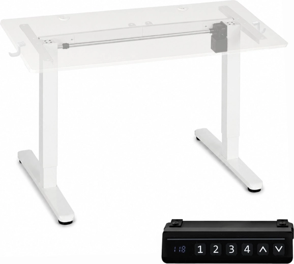 ModernHome elektromos magasságállítható asztalváz 72–118 cm fehér