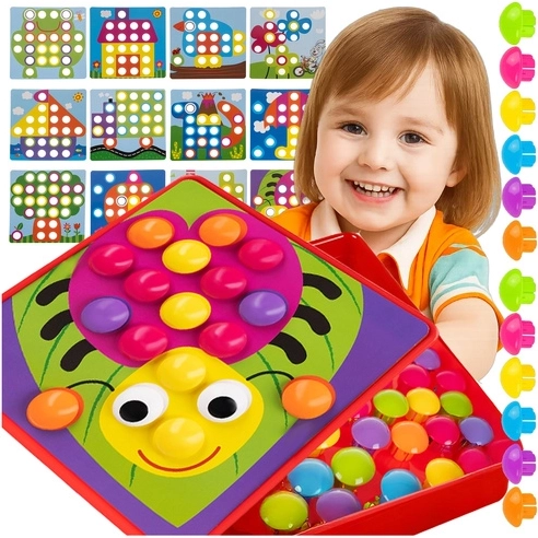 Montessori mozaik ISO TRADE gombokkal