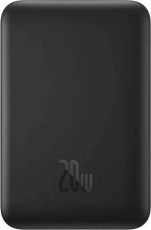 BASEUS Magnetic Mini mágneses powerbank 10000 mAh USB‑C csatlakozóval és 20 W gyorstöltéssel – fekete