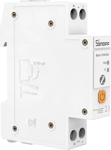 Intelligens Zigbee SONOFF Basic kapcsoló energiafogyasztás-méréssel
