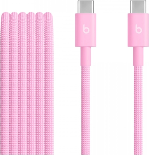 Beats fonott USB‑C–USB‑C kábel 1,5 m, turbórózsaszín