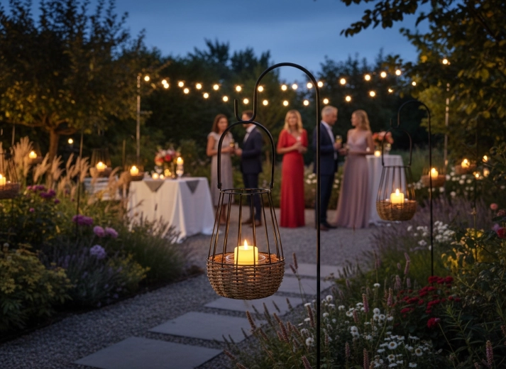 Hordozható és felakasztható dekoráció kültéri terekhez