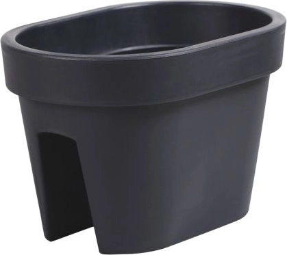 LOFLY Railing korlátra szerelhető virágtartó, 39,6 cm, antracit