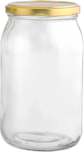 6 db-os Twist befőttesüveg készlet 900 ml, arany fedőkkel, Ø 82