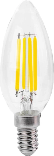 Retlux E14 LED filament izzó, 4 W, meleg fehér