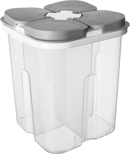 Adagoló tárolódoboz 4 rekesszel, 1,8 l