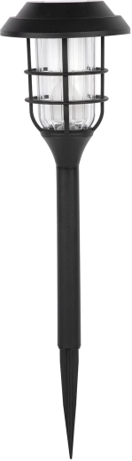 Napelemes kerti leszúrható lámpa, 12 LED, fekete