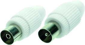 Solight egyenes antenna COAX csatlakozók (csatlakozó + aljzat)