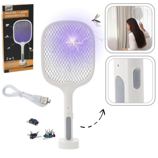 Elektromos rovarcsapda 2 az 1-ben UV fénnyel és USB‑C-vel