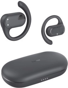Hama valódi vezeték nélküli (true wireless) fülhallgató indukciós töltővel, szürke