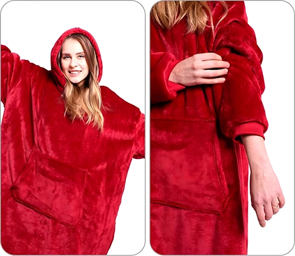 Oversize szabás kapucnival és zsebbel