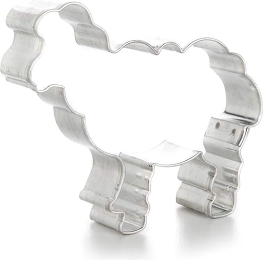 Mézeskalács-kiszúró bárány 7 × 6 × 1,6 cm ónozott lemez