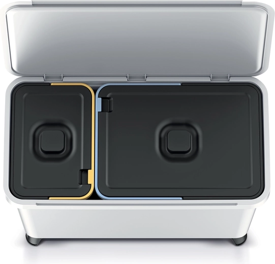 Két különálló tartály a gyors szelektáláshoz