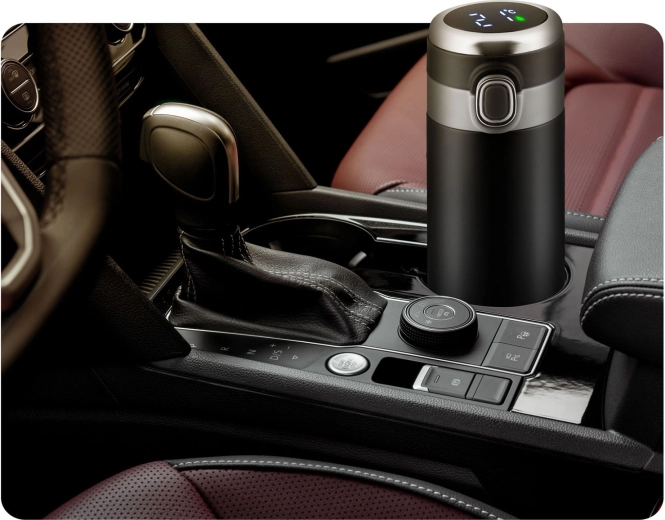 Strapabíró rozsdamentes acél kivitel, autóba is tökéletes