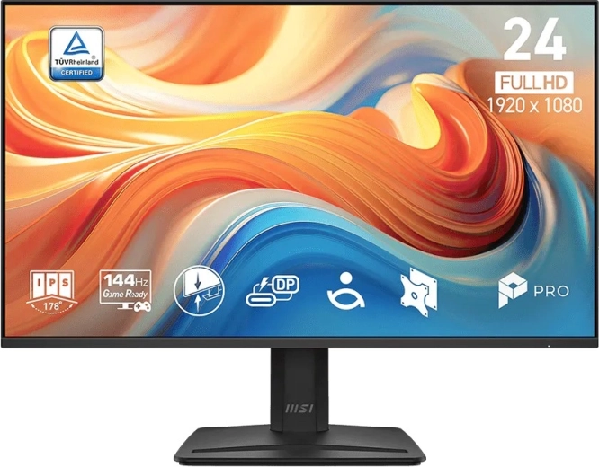 MSI PRO gamer monitor 23,8" Full HD 144 Hz, fekete