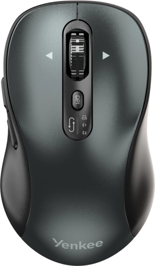 Vezeték nélküli YENKEE GYRO egér kettős csatlakozással Bluetooth és 2,4 GHz USB