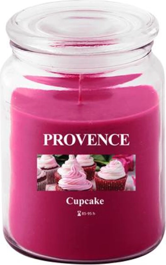 Illatgyertya üvegben PROVENCE cupcake 95 óra