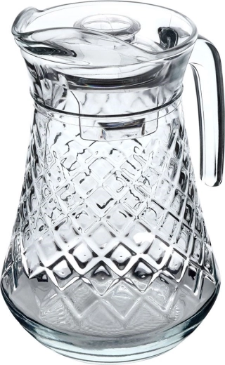 Vastag üveg dekoratív dombornyomással