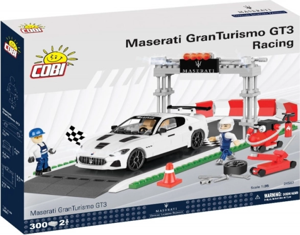 COBI (1:35) Maserati Gran Turismo GT3 Racing építőkészlet – rajtrács és paddock