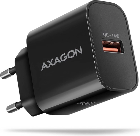 ACU-QC18 QC 18 W-os hálózati töltő, 1× USB-A port, QC3.0/AFC/FCP/SMART fekete