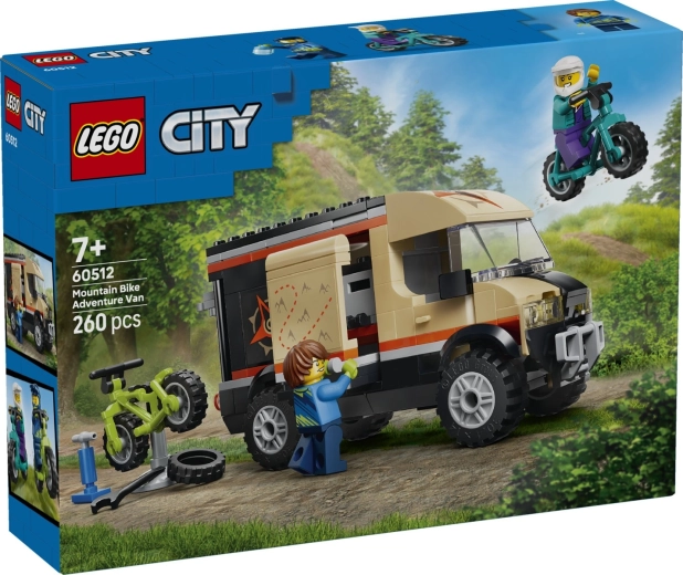 LEGO City furgon hegyikerékpárokkal