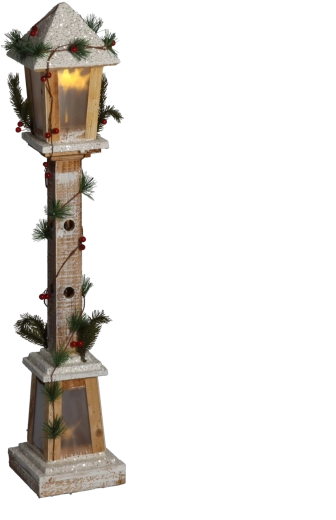 Fehér fa karácsonyi lámpás LED-világítással, 85 cm