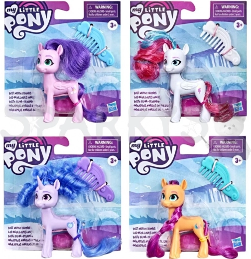 MY LITTLE PONY unikornis figura fésűvel