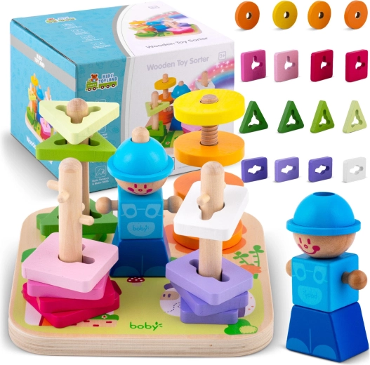 Ricokids fa formaválogató és építő sorter