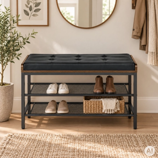 Loft stílusú kialakítás az előszobába