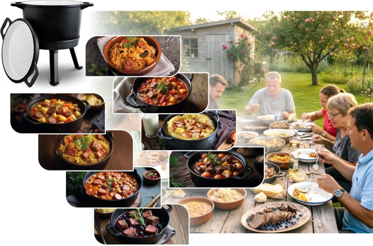 Kétoldalas fedő mint grillserpenyő