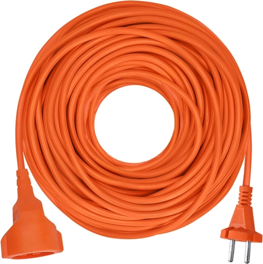 Solight mozgatható hosszabbító csatlakozóval, 25 m, 2×1,5 mm², narancssárga