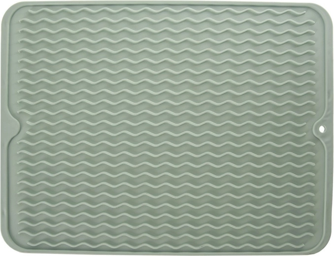 Szilikon edényszárító alátét, zöld, 40 × 30,5 cm