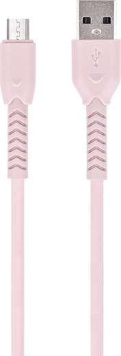 Maxlife microUSB kábel 1 m rózsaszín