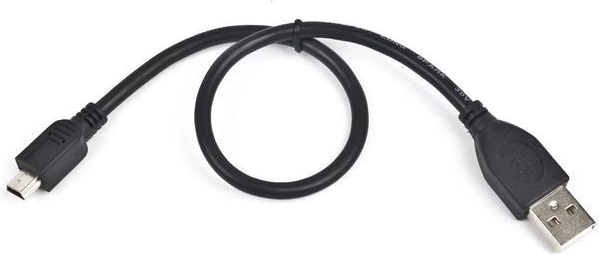 MiniUSB 2.0 kábel (5 tűs) 0,3 m, fekete, CANON készülékekhez