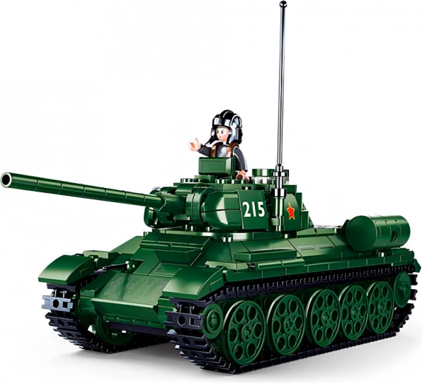 Sluban T-34/85 tank Model Bricks építőkészlet