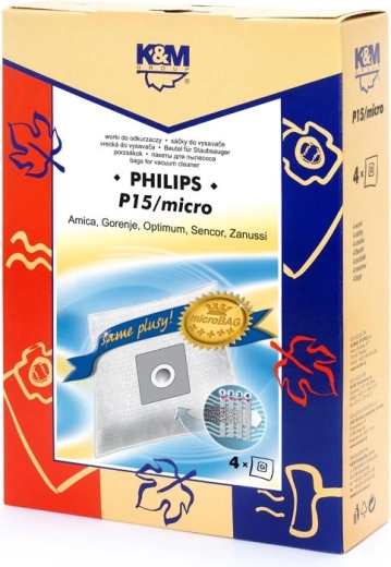Porszívózsákok 4 db P15 micro