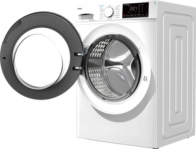 Nagy elülső nyílás és kímélő rozsdamentes dob