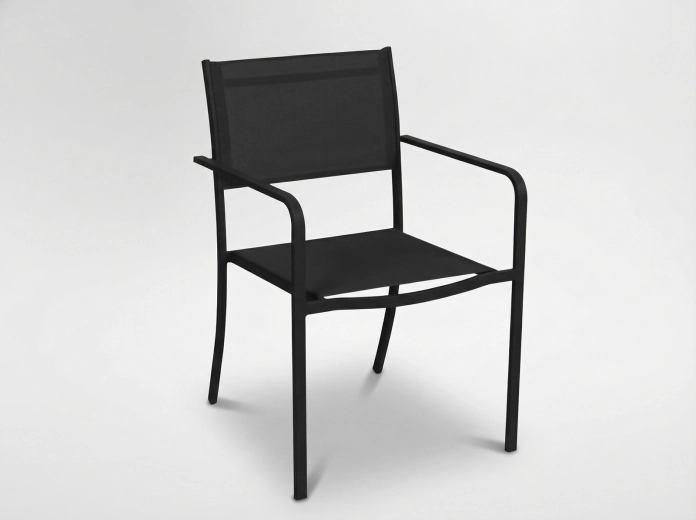 Fekete kerti szék 54 × 55 × 86 cm