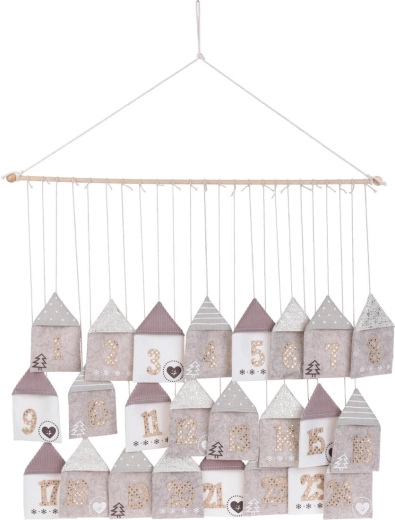 Filc függő adventi naptár 70 × 60 cm