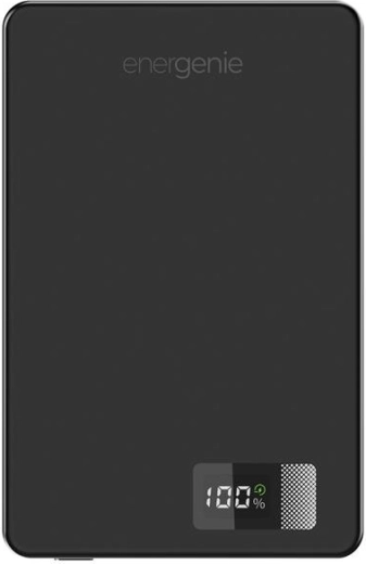 Energenie mágneses vezeték nélküli powerbank LCD kijelzővel 5000 mAh 15 W fekete