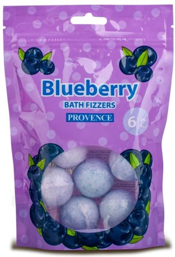 Provence áfonyás pezsgő fürdőbomba 6 db (20 g)