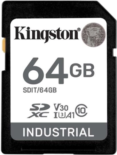 Ipari microSD kártya 64 GB CL10 UHS‑I
