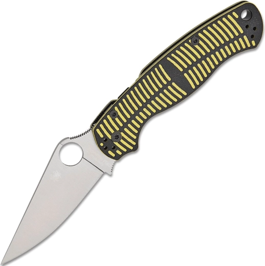 Spyderco Para Military 2 Salt zárható kés sárga–fekete 8,8 cm