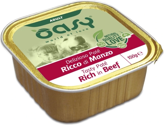 OASY Tasty Pate Adult marhapástétom kutyáknak 150 g