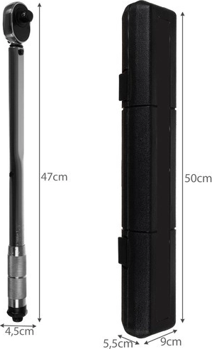 Bigstren nyomatékkulcs 1/2" 17/19/21 mm-es fejekkel és hosszabbító toldattal
