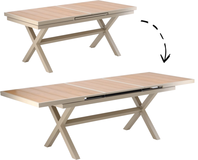 Fokozatmentes bővítés 180-ról 240 cm-re