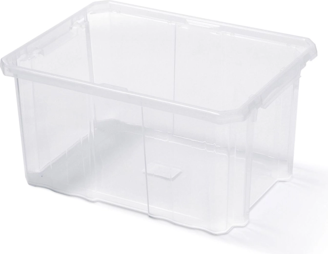 Átlátszó Cargobox műanyag tárolódoboz 600 × 400 × 265