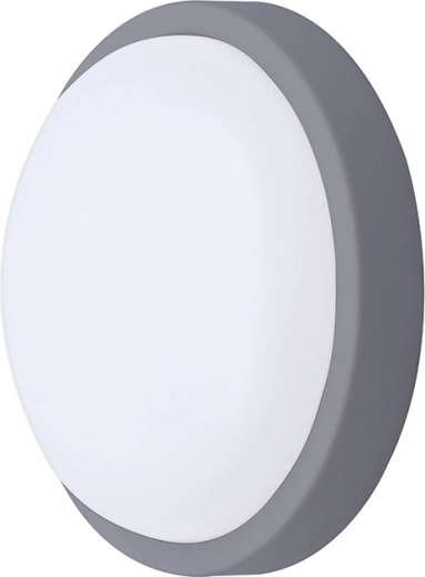 Solight LED kültéri kerek lámpatest 13 W 910 lm 4000 K IP54 17 cm szürke
