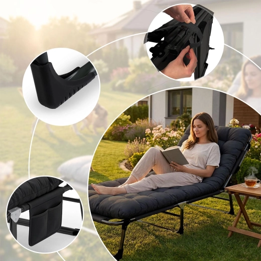 5 háttámla-állás és lehajtható lábrész