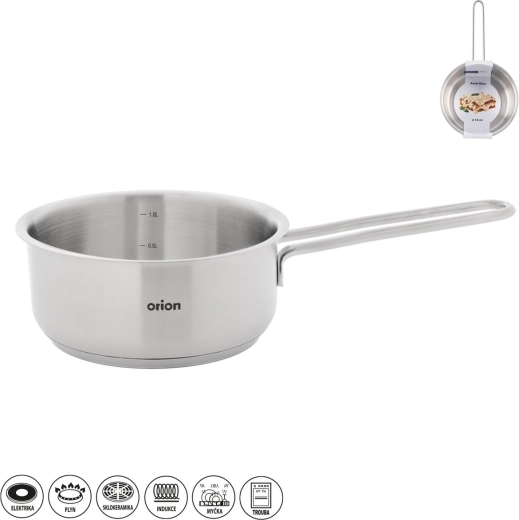 Anett Glass nyeles lábas 16 cm fedővel